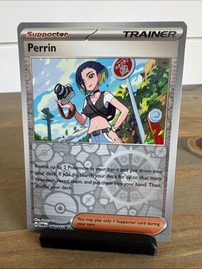 Pokémon | Twilight Masquerade (Supporter) #160/167 (Reverse Holo): Perrin (2024)